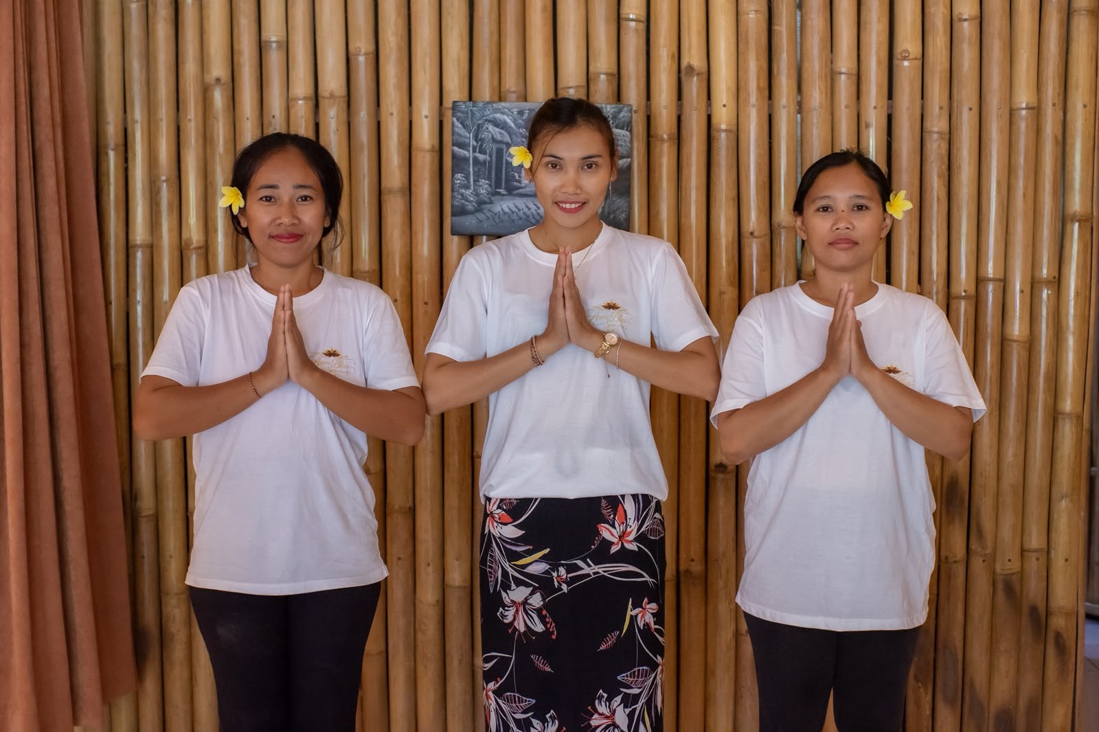 The Aura Bliss Spa team welcoming guests